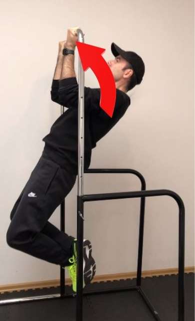 Klimmzug: Übungsausführung